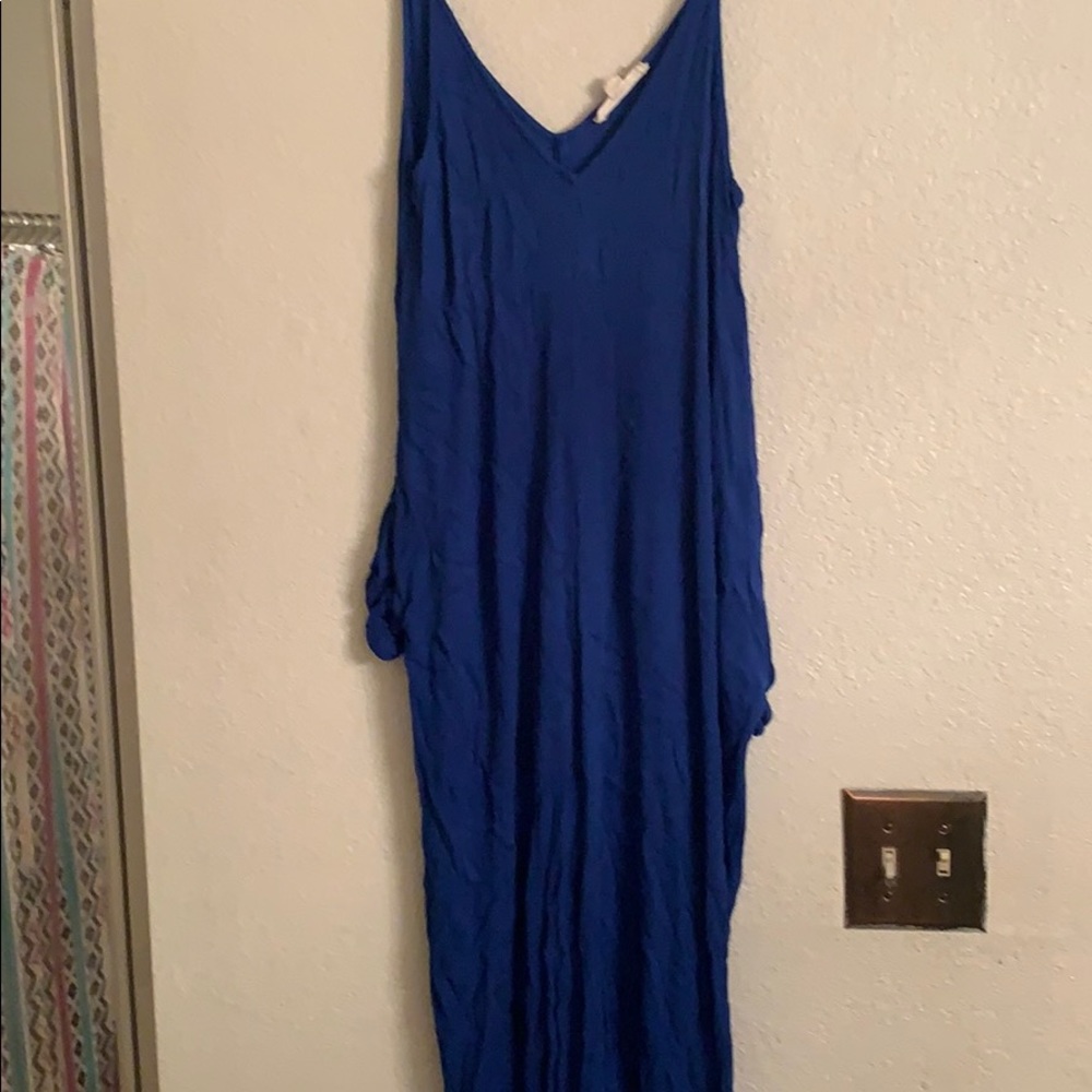 Blue maxi dress